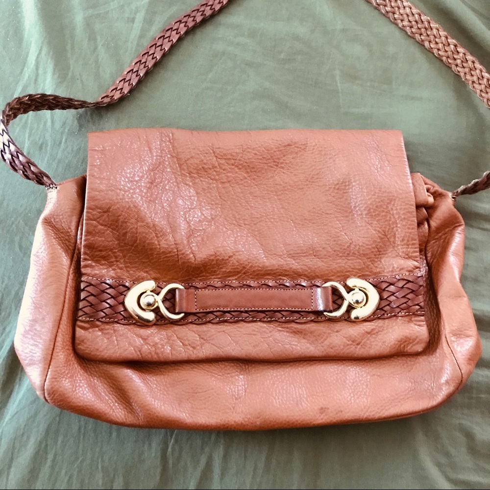 Vintage Italy 💕Stephania Leather messenger bag